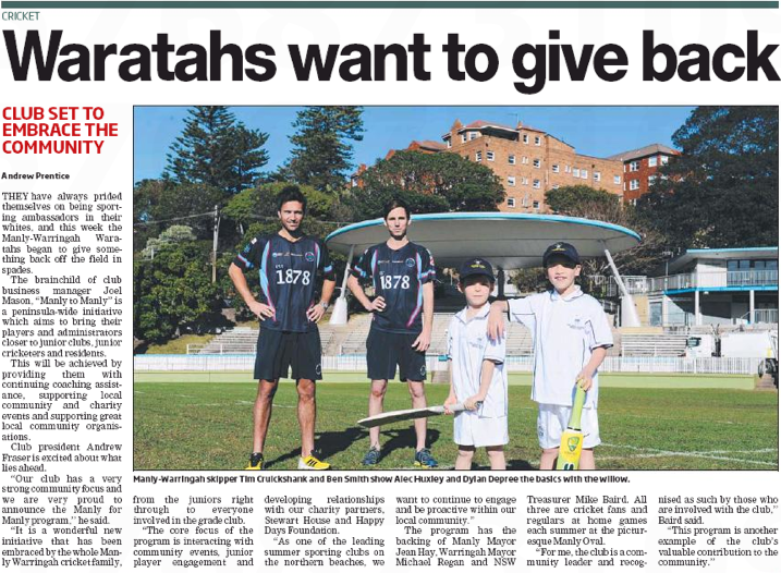 Waratahs Choos To Give Back Waratahs Choos To Give Back