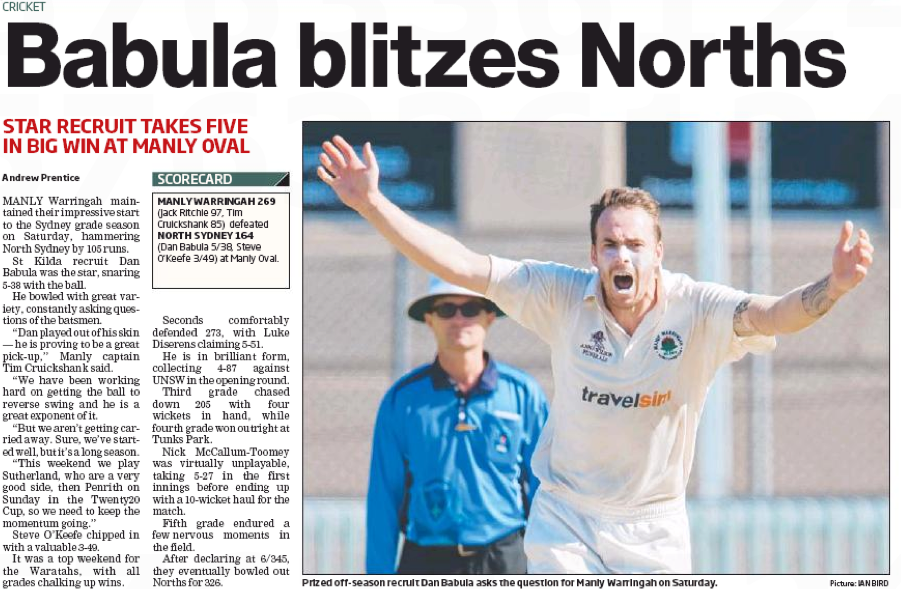 Babula Blitzes Norths Babula Blitzes Norths