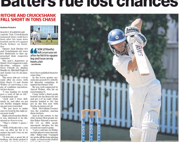 Batters Rue Lost Chance