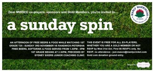 Ex-player Day Invitation – 3rd November 2013-14 Ex-player Day Invitation - 3rd November 2013-14