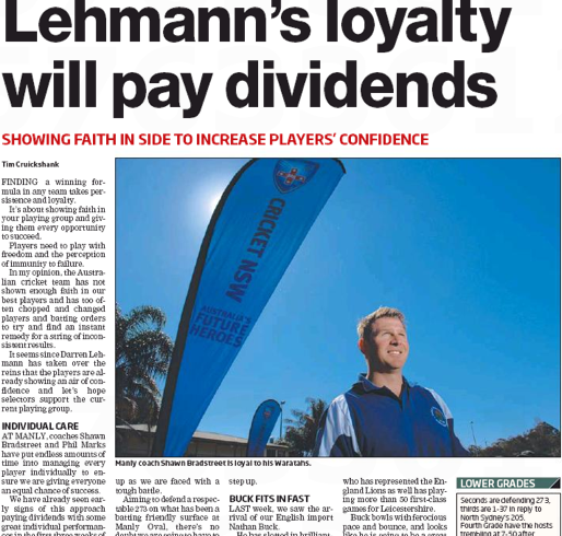 Lehmans Loyalty Will Pay Dividends