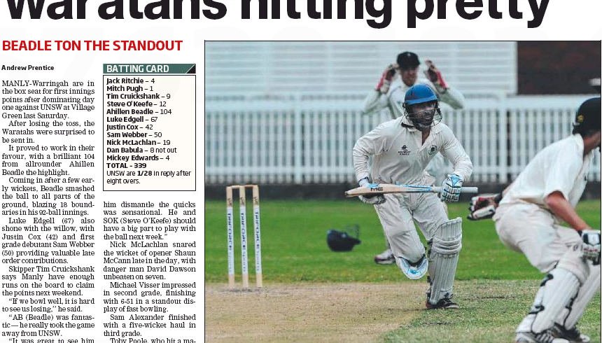 Waratahs Hitting Pretty