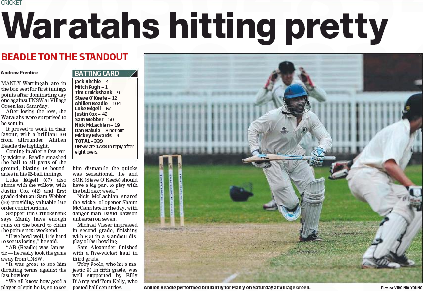 Waratahs Hitting Pretty Waratahs Hitting Pretty