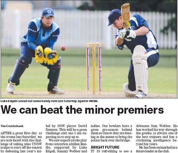 We Can Beat The Minor Premiers