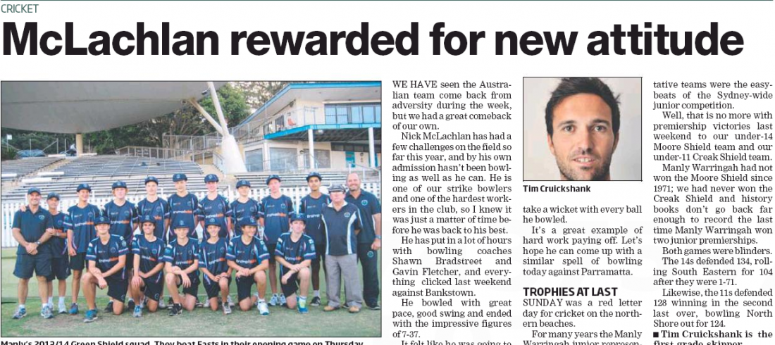 McLachlan Rewarded For New Attitude