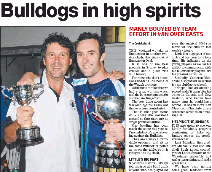 Waratahs Will High Spirits