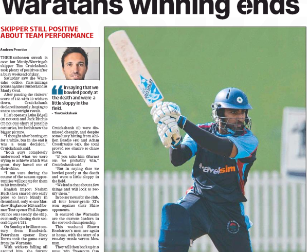 Waratahs winning ends