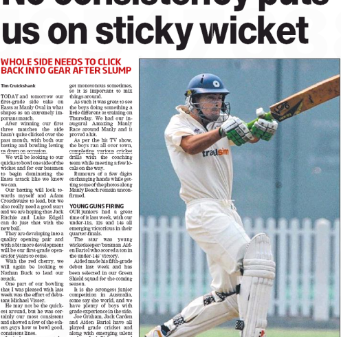 No Consistency Puts Us On Sticky Wickets