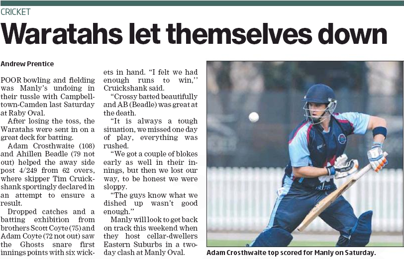 Waratahs Let Themselves Down Waratahs Let Themselves Down