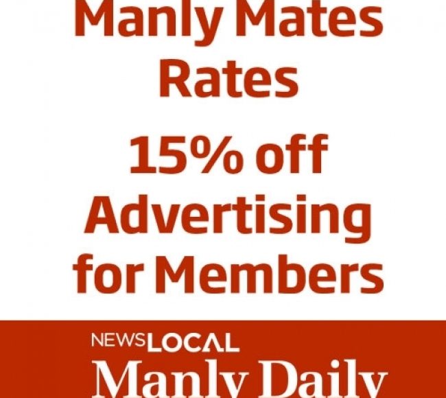 Manly Daily Manly Mates Rates Square Ad 2014-15 - Big