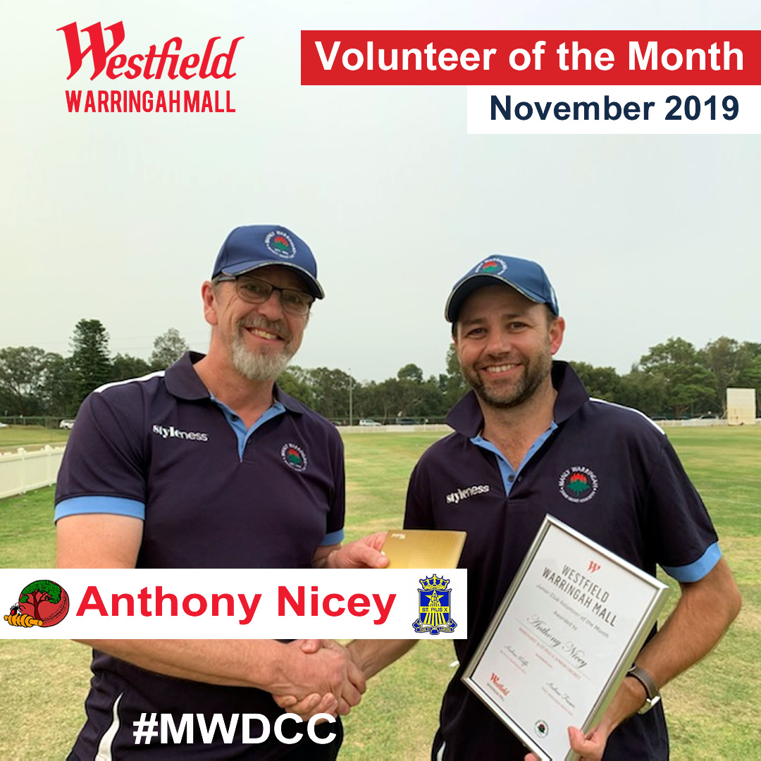 Anthony_Nicey_Volunteer_Award Anthony Nicey volunteer of the month.