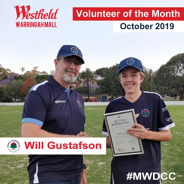 Will_Gustafson_Volunteer_Award_sml Will Gustafson receiving the volunteer of the month award sponsored by Westfield Warringah Mall.
