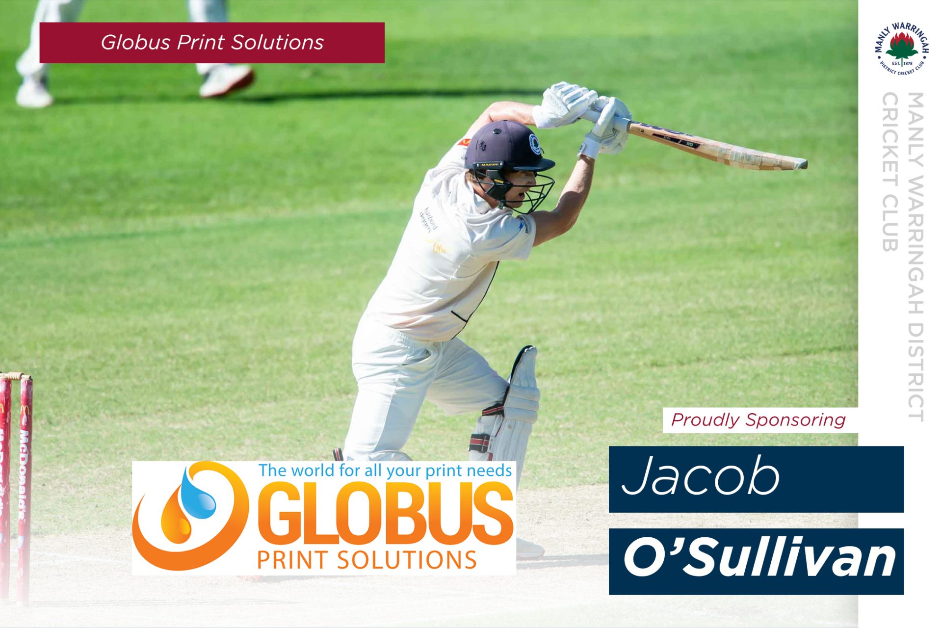 Globus Print Solutions partner with Jacob O'Sullivan in 2023/24
