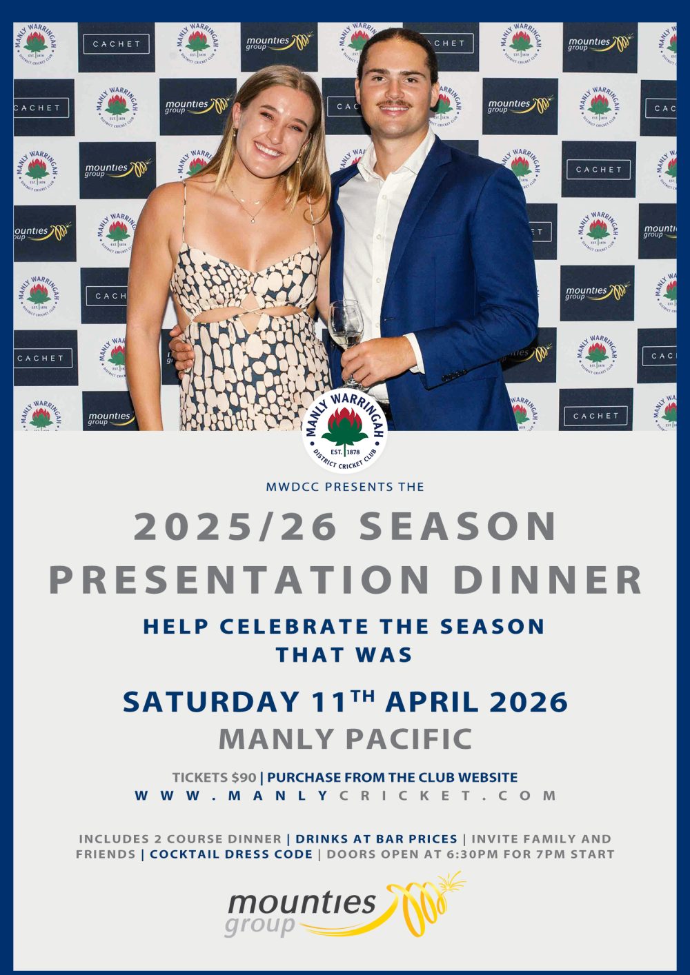 2025/26 SEASON PRESENTATION DINNER TICKETS